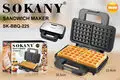 SOKANY Sandwich Maker Manufacturer Heat-resistant Plastic Body for Safe Usefactory 2