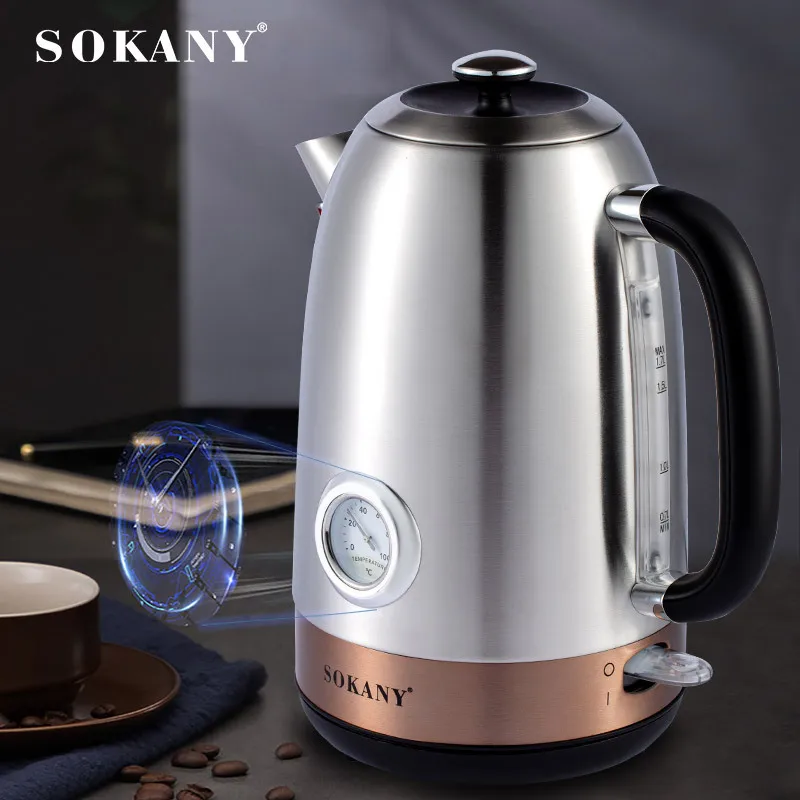 Electric Kettle Manufacturer Not Specified SS304 Stainless Steel Body and Interior Base for Durabilitymakers 3