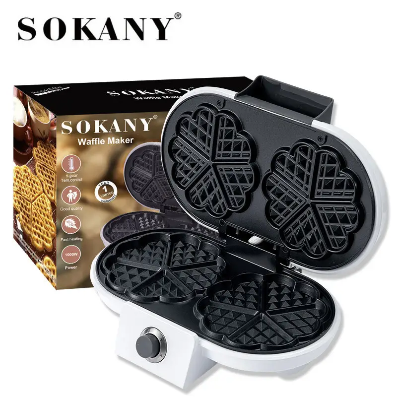 SOKANY პროფესიონალური ვაფლის მწარმოებელი არაწებოვანი დაფარული Platefactory 3