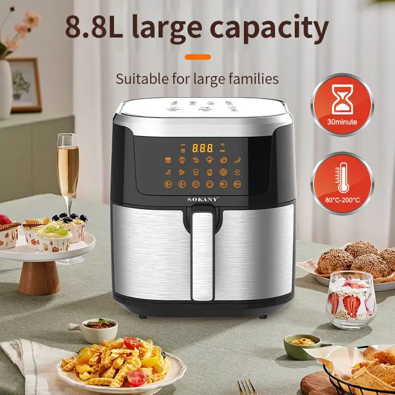 Small Air Fryer Adjustable From 80°C to 200°C in Stockcompany 3