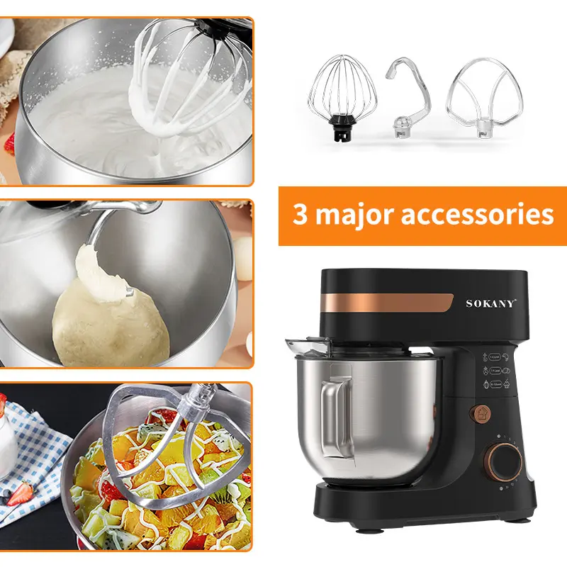 SOKANY Stand Mixer Supplier Ejector for Easy Release of Beaters and Hooks Stand Mixer Suppliermakers 4