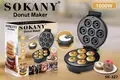 Donut Maker Donut Machine for Sale Non-stick Coating Plate for Easy Cleaning 1000W Supply 3