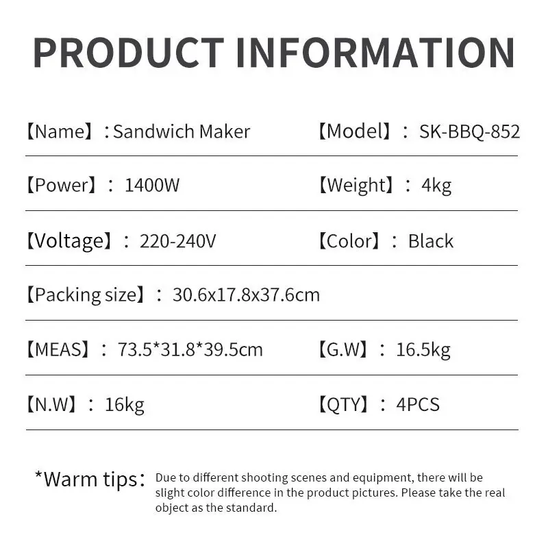Sandwich Maker Company Company Clip-fastening for Secure Closure 5