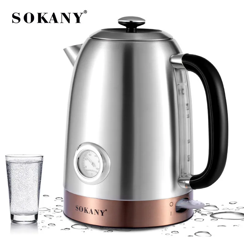 Electric Kettle Manufacturer Not Specified SS304 Stainless Steel Body and Interior Base for Durabilitymakers 2