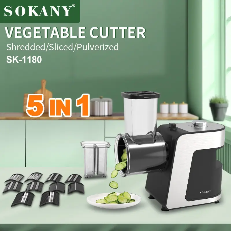 Multifunctional Vegetable Cutter Supply 5-in-1 Multifunctional Design 5