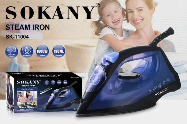 SOKANY Vertical Steam Iron 360-degree Swivel Power Cordwholesaler 2