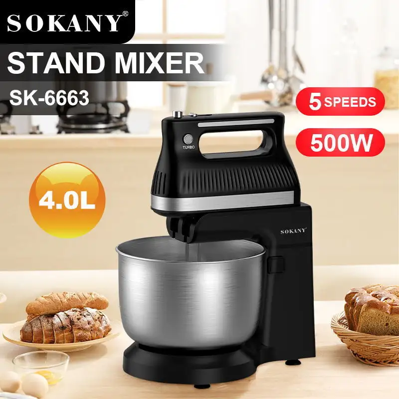 SOKANY Kitchen Aid Stand Mixer Sale Versatile and Safe Attachments for Different Taskssuppliers 2