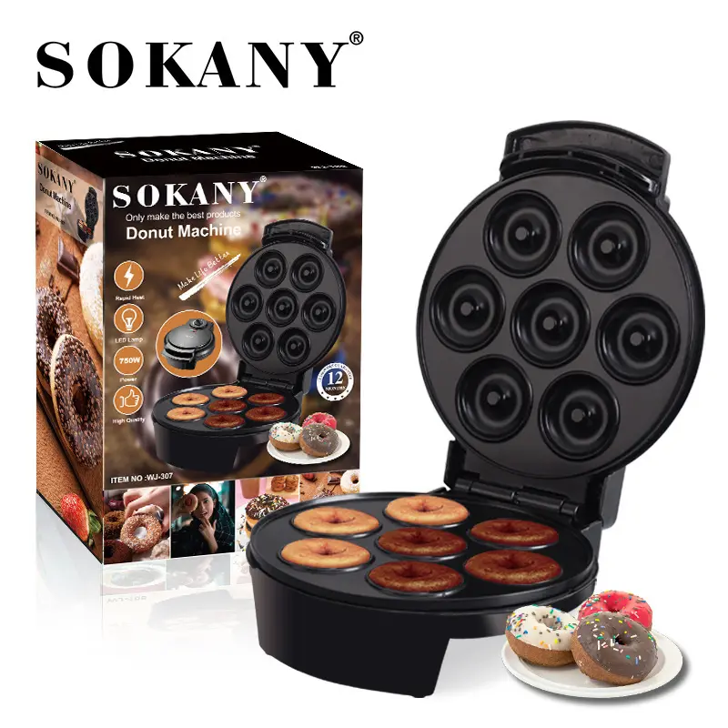 SOKANY Mini Donut Maker 50/60Hz Mini Donut Makercompany 4