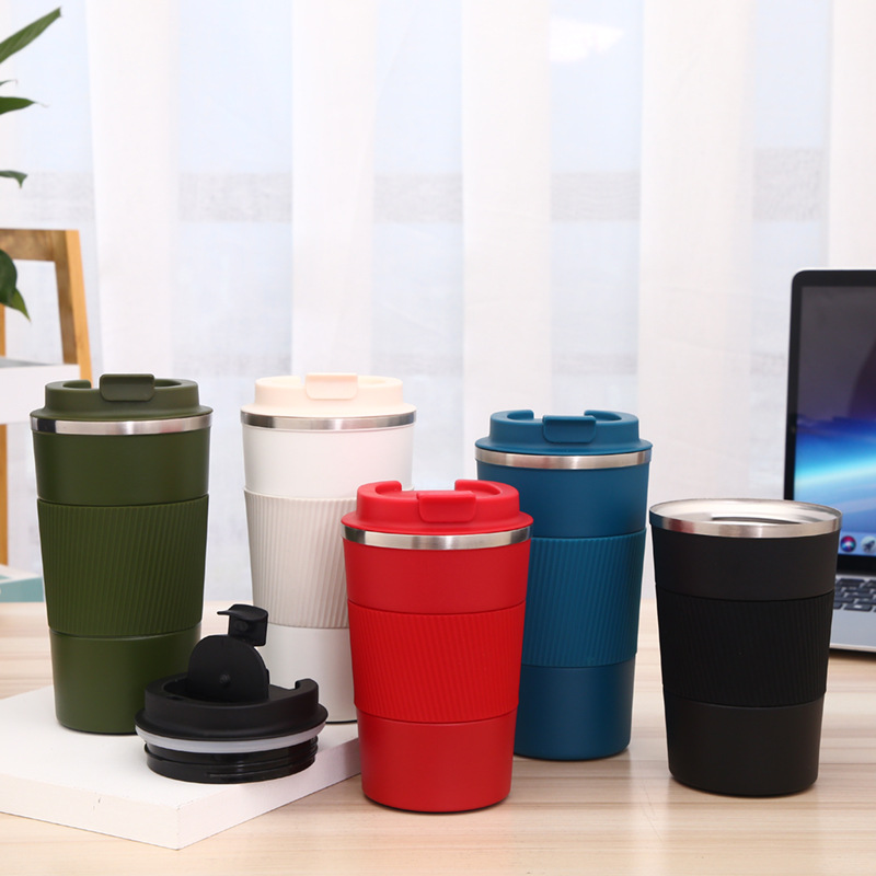 Vakua neoksidebla ŝtala vojaĝpokala fabrikanto kun silikono 8