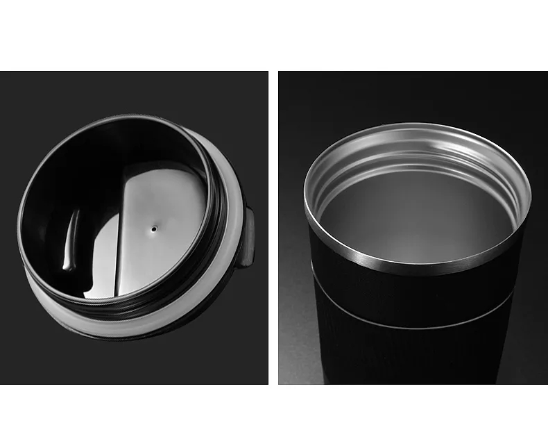 Vakua neoksidebla ŝtala vojaĝpokala fabrikanto kun silikono 13