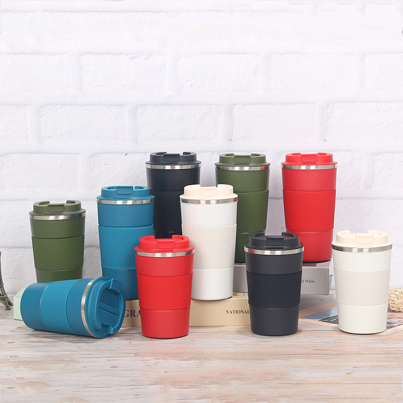 Vakua neoksidebla ŝtala vojaĝpokala fabrikanto kun silikono 6