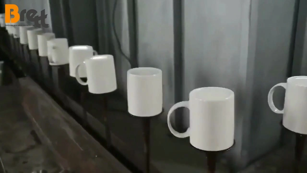 Vysoko teploty keramický šálek White Dream Cup hrnek na vlastní logo tisk pečené květinové bronzing dárkové šálek 1
