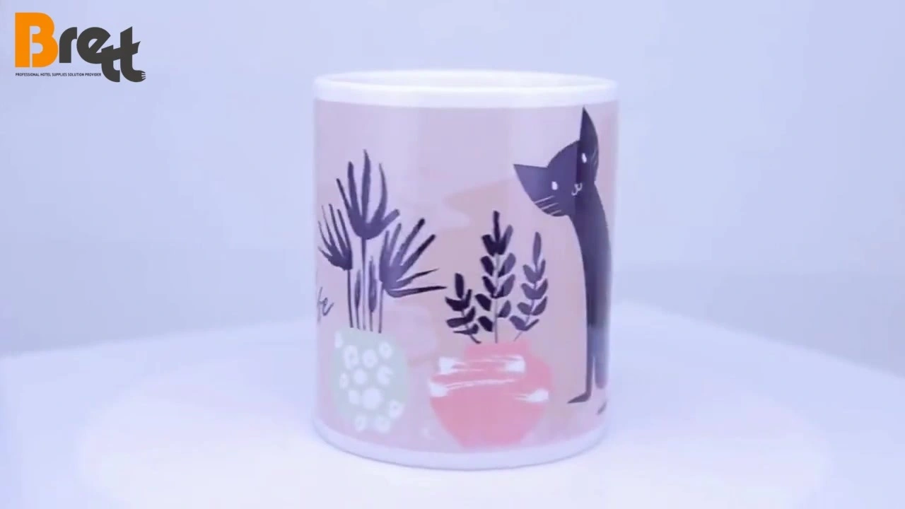 Vysoce kvalitní dvě barvy personalizované 11oz sublimace prázdná porcelánová barva uvnitř hrneckého šálku 1