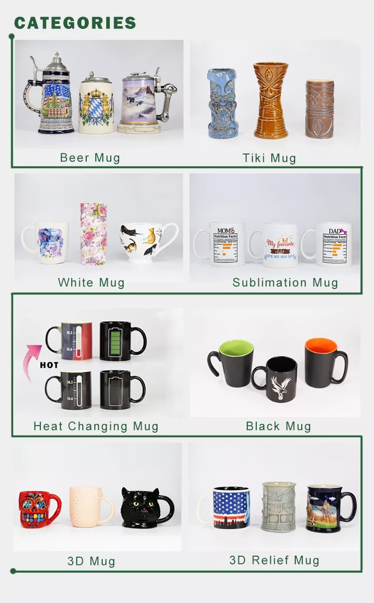 Klasika Dezajno Propra Ceramika Mug -Barela Formo Kafo -Mug kun Tenilo 19