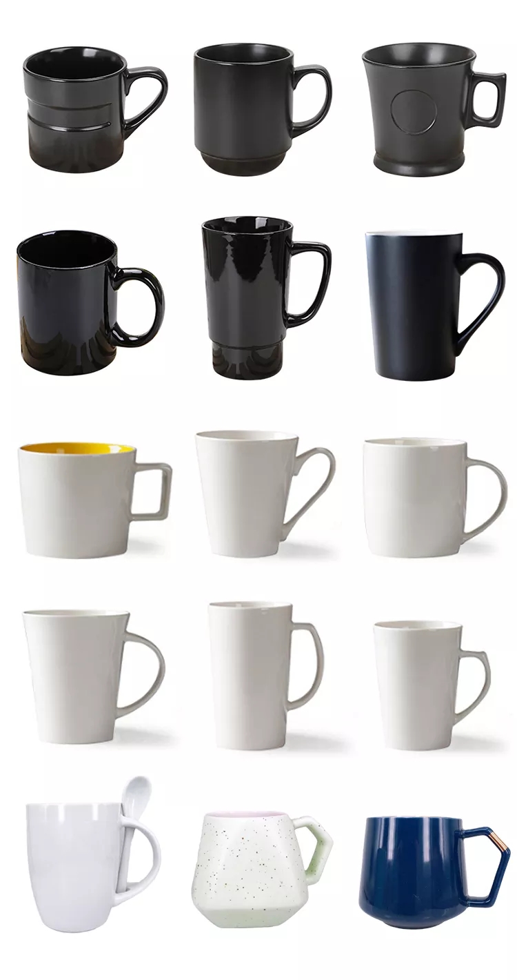 Klasika Dezajno Propra Ceramika Mug -Barela Formo Kafo -Mug kun Tenilo 16