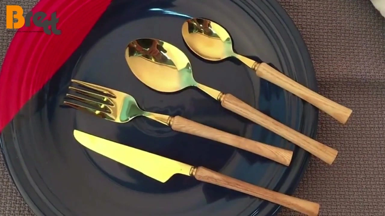 인기있는 플라스틱웨어 칼 바로크 로얄 24 럭셔리 칼날 세트 스테인레스 Sublimatiin Cutlery 1