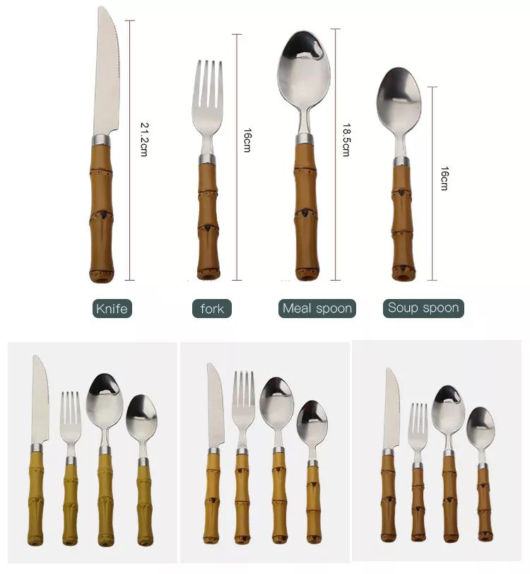 Aĉetu Alibaba 5 -peco bambuaj tranĉaĵoj bambuaj kortegaĵoj fiksitaj tranĉiloj latunaj tranĉaĵoj bambua stilo 6