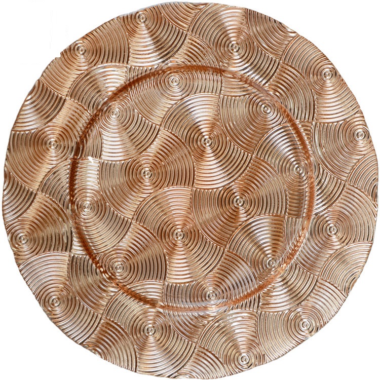 Brilaj enŝovitaj arĝentaj laĉaj ŝarĝaj platoj vitro 11