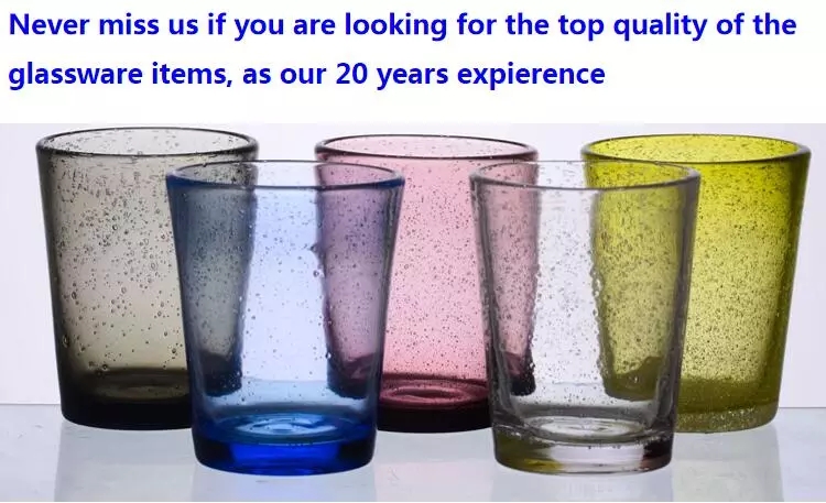 Samyo varma vendo trinkanta vitran tumultan bobelon akva vitra taso inkluzivas 6pcs en malsamaj koloroj 11