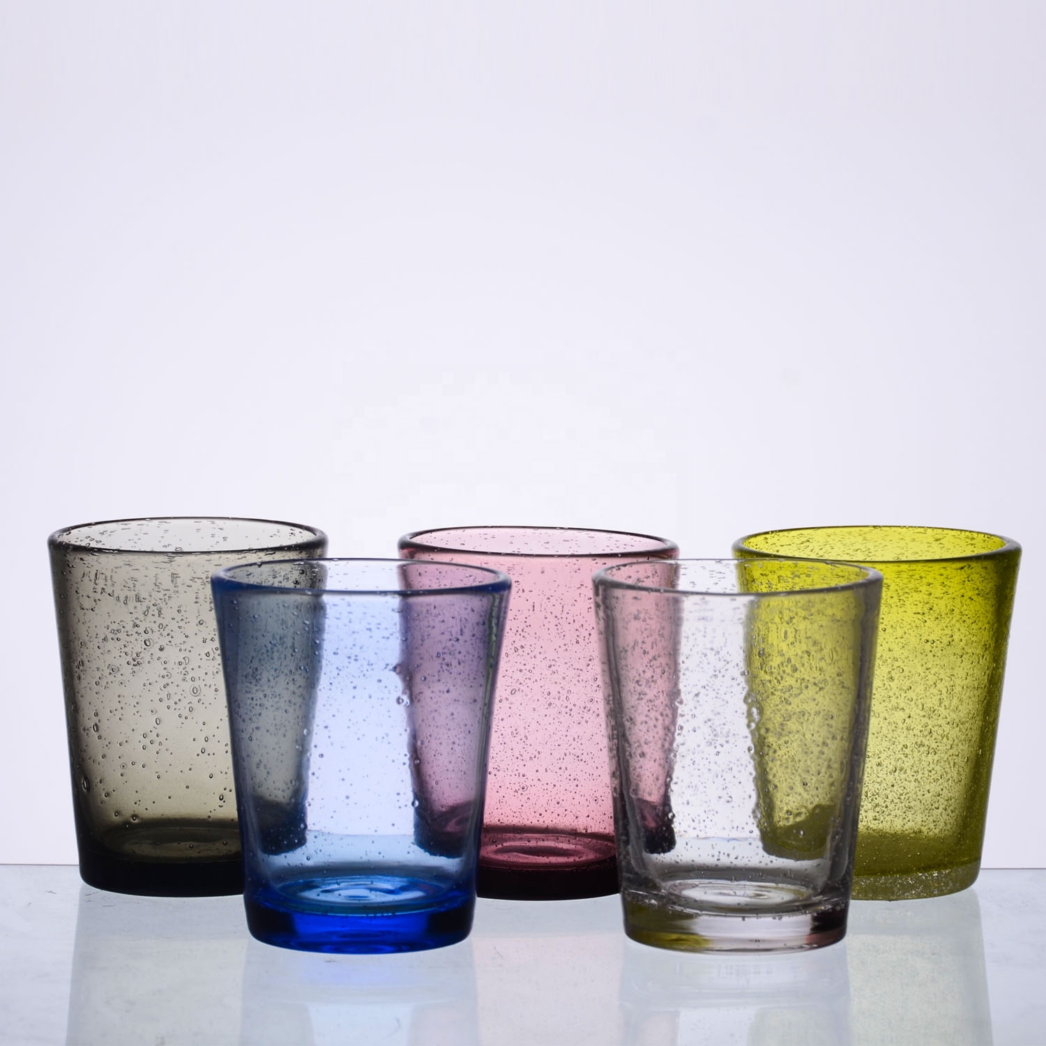 Samyo varma vendo trinkanta vitran tumultan bobelon akva vitra taso inkluzivas 6pcs en malsamaj koloroj 8
