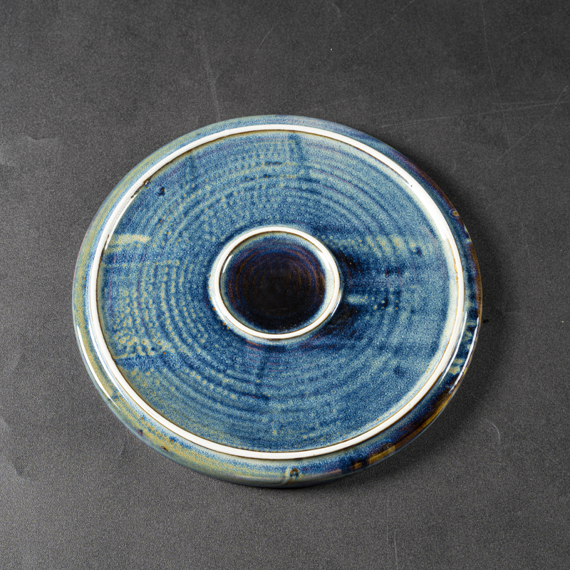 Unique European retail market spot ring ceramics for round steak dinner plates 12