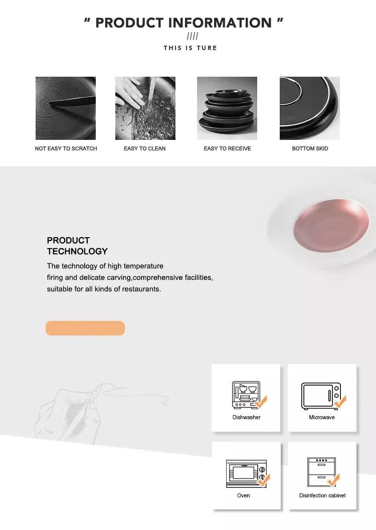 Professional Ceramic Manufacturer Durable Yayu 9 Inch Red Bone China Western Soup Pasta Bowls French Cuisine Ceramic 7