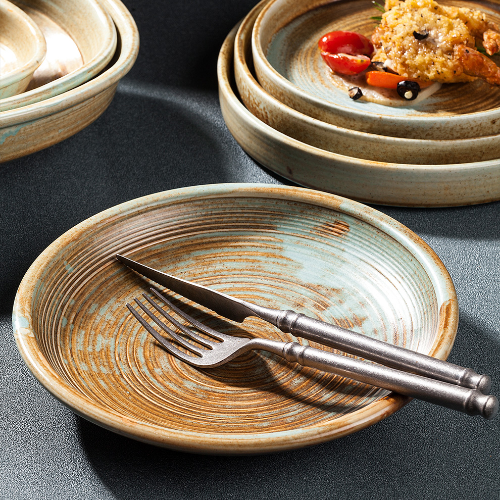 Japanese Style Classical Brazil Customized Western Unbreakable Color Changing Speckled Arcopal China Ceramic Dinnerware 9