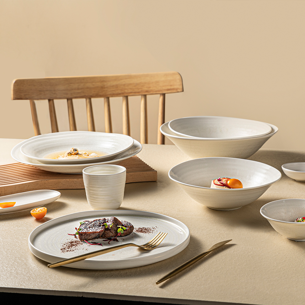 Plej bona ekologia kutimo -restoracia hotelo kaj porcelana ceramika tablotabulo 8