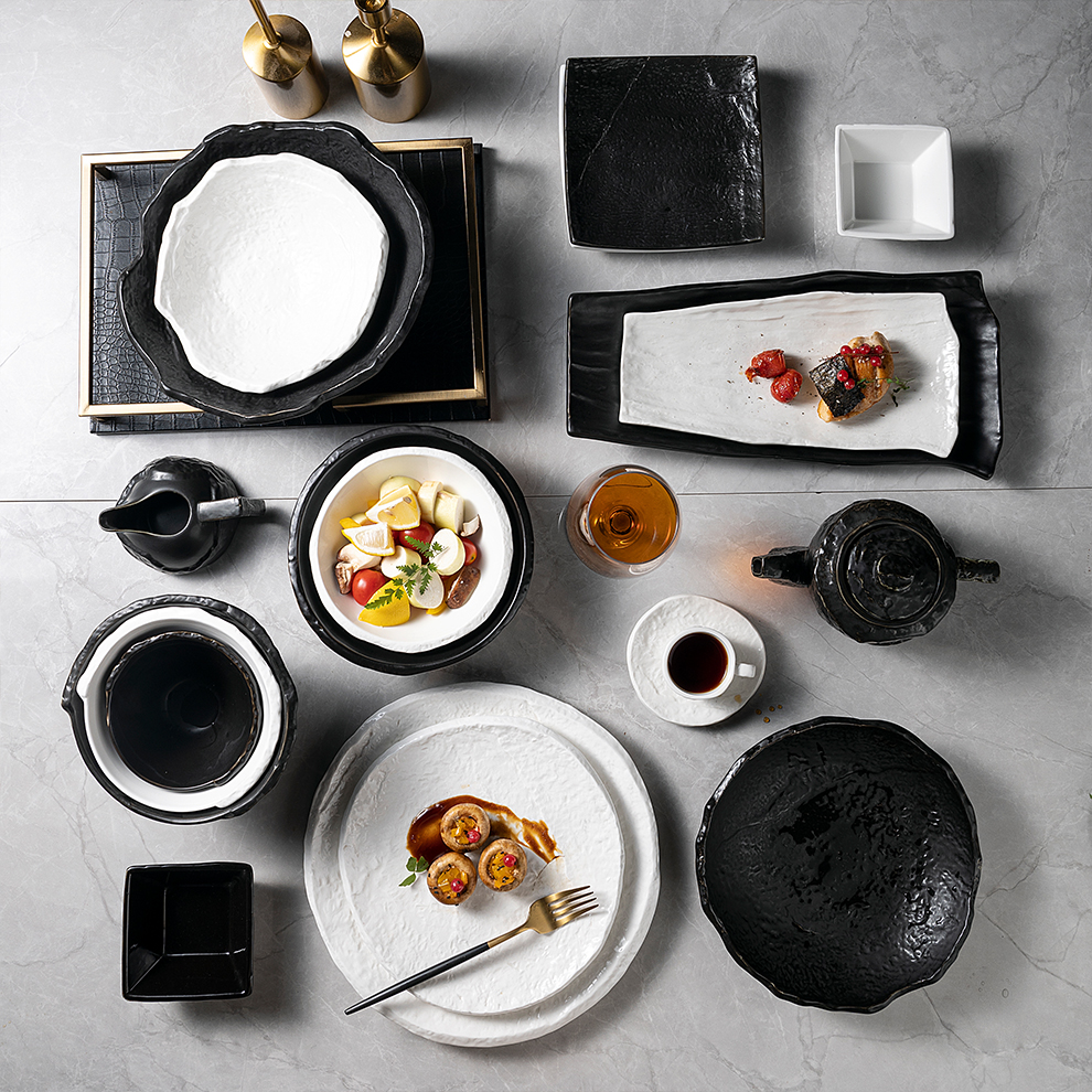 Varma vendita hotela tablo de Brett, vespermanĝa porcelana telero & Matt presanta antikvan porcelanan teleron 8