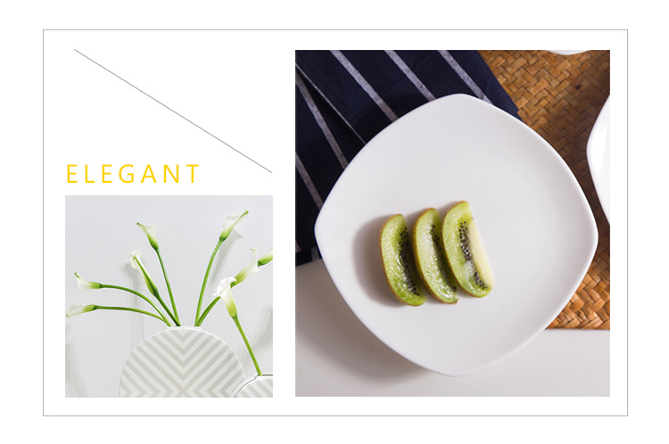 Chaozhou Chinabrett Porzellan Factory Square Dinner Teller, das Gerichte zum Catering serviert 11