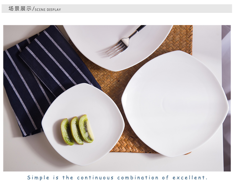 Chaozhou Chinabrett Porzellan Factory Square Dinner Teller, das Gerichte zum Catering serviert 13