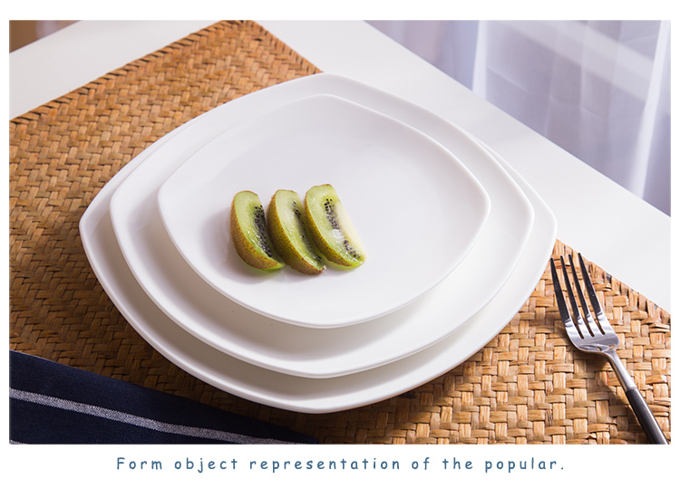 Chaozhou Chinabrett Porzellan Factory Square Dinner Teller, das Gerichte zum Catering serviert 15