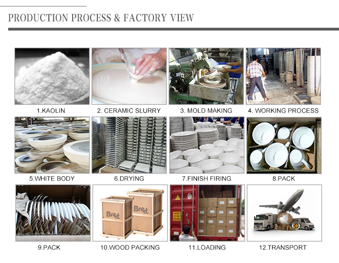 Chaozhou Chinabrett Porzellan Factory Square Dinner Teller, das Gerichte zum Catering serviert 27