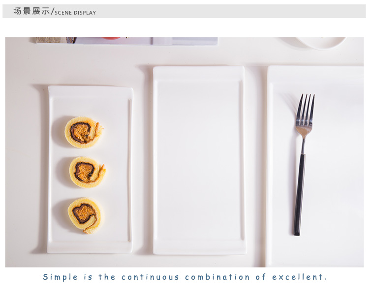 Porzellan Geschirr White Unique Porcelain Dinner Plate Set 21