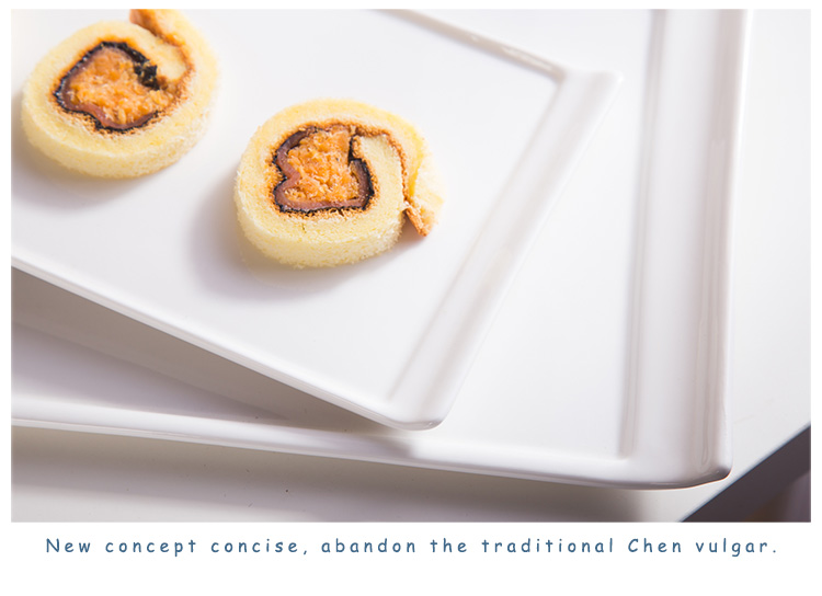 Porzellan Geschirr White Unique Porcelain Dinner Plate Set 23