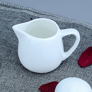 CHINABRETT - 2018 Elegant White Crockery Ceramic Milk Jug Creamer Pots White porcelain dinnerware 12