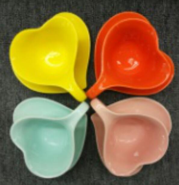 Chinabrett - Valentina donaco fantazia kora formo ceramika kafpokalo kaj saŭco starigis kafan tason kaj tason 11