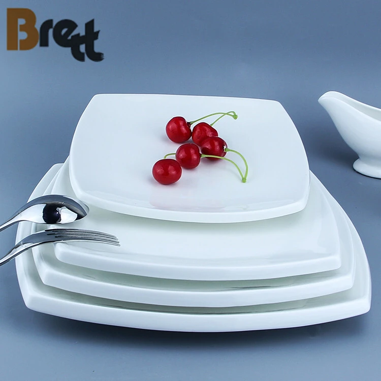Japanese Restaurant White Teppanyaki Plate Ceramic Plates Dishes 1