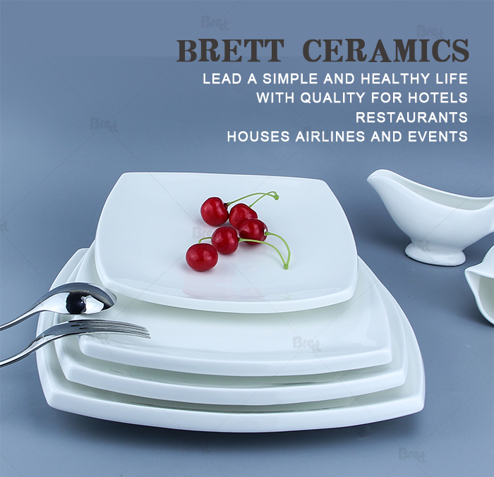 Japanisches Restaurant weiße Teppanyaki -Teller Keramikplatten Gerichte 6