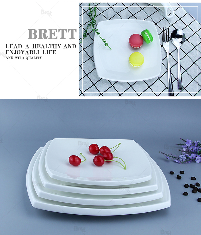 Japanisches Restaurant weiße Teppanyaki -Teller Keramikplatten Gerichte 20