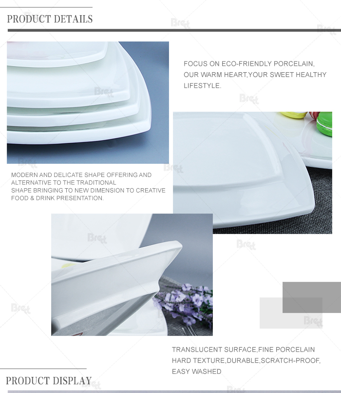 Japanisches Restaurant weiße Teppanyaki -Teller Keramikplatten Gerichte 16