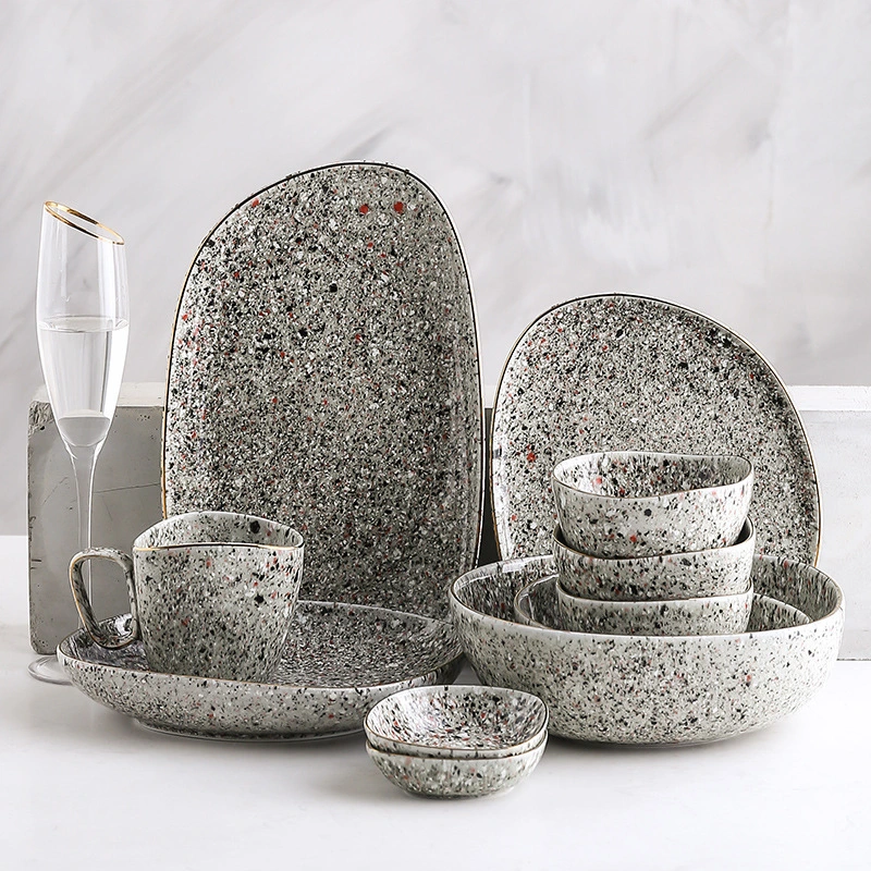 Porcelanski pribor za porculanu Glazure Mikrovalna pećnica Specijalna penh Penh Nepravilna riža Bowl supa zapadno jelo 1