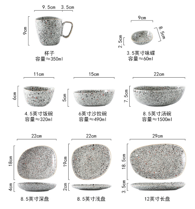 Glaze Kiln Porcelana Tabla Mikroonda Forno Speciala Phnom Penh Malregula Rizo -Bovlo Supo Okcidenta Plado 15