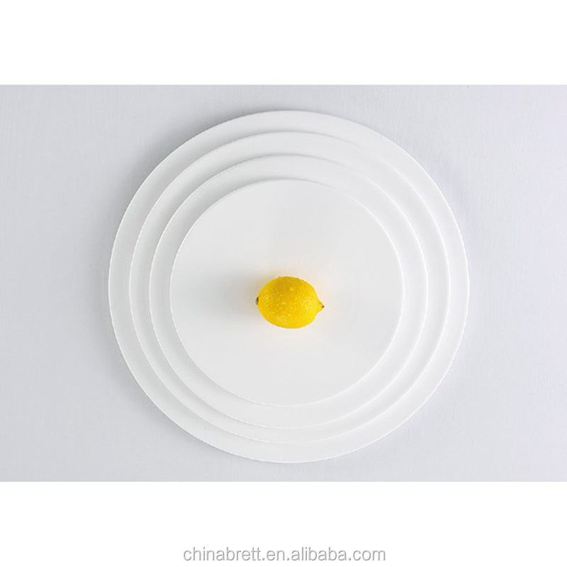 Chinabrett - Tuta plata rektangula ceramikaj pladoj platoj por uzi bufett blankan porcelanan vespermanĝon 18