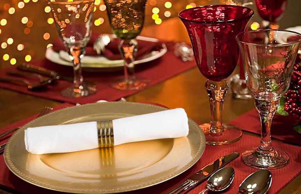 Tabloj Malmultekostaj Plastaj Oraj Arĝentaj Arĝentaj Ŝargiloj -Platoj Geedziĝa Ornamado 12