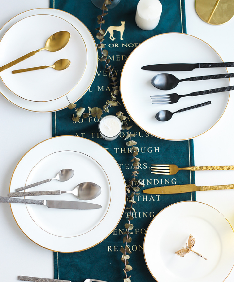 Nova Alveno Speciala Tenilo Neoksidebla Ŝtala Ora Tegita Tondaro 16