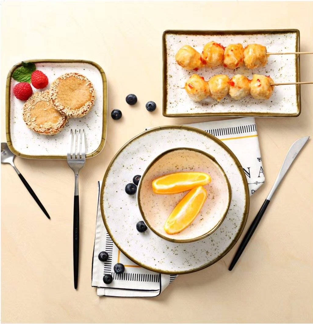 New arrival Japanese melamine dinnerware plates for restaurant 21