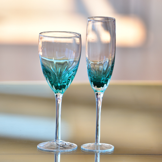 Chinabrett - kristalaj vitraj fabrikoj 200ml vitraj ĉampanaj flutoj vino glaso/ĉampana vitro 9