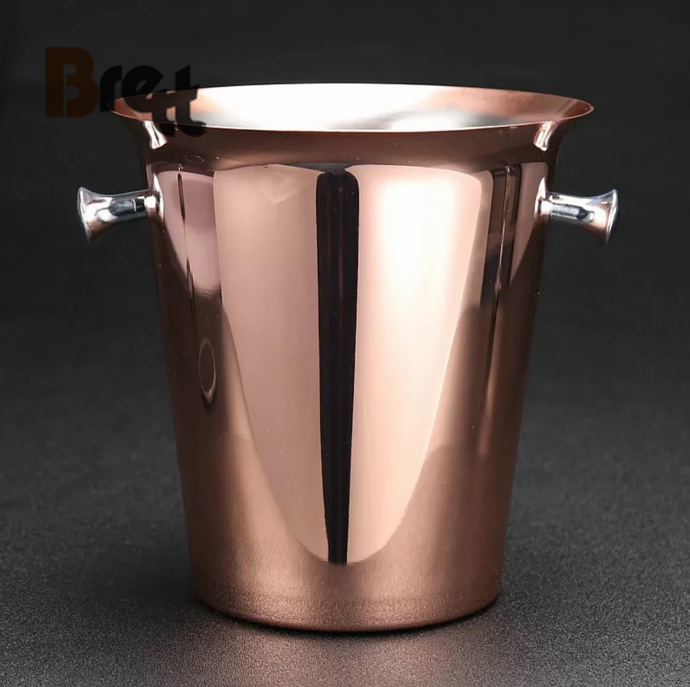 5L Barware rustfritt stål kobberbelegg isbøtte 3
