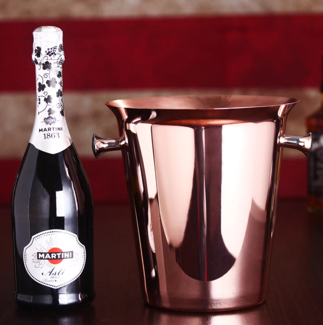 5L barware rustfrit stål kobberbelægning isspand 13